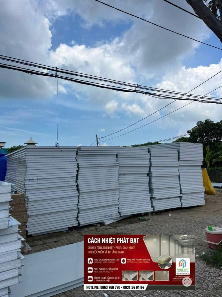 Tấm panel eps cập bến công trình của cách Nhiệt Phát Đạt