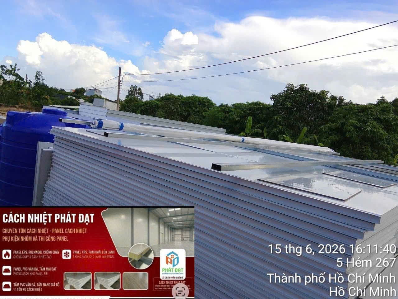 Đơn hàng Panel EPS dày 50mm và 75mm
